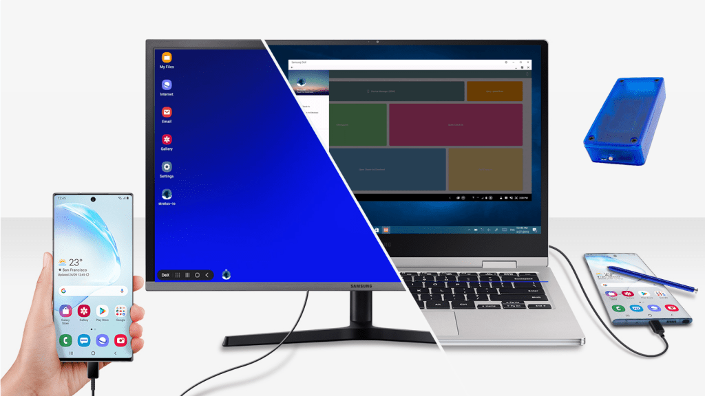 Cloud-in-Hand - stratus-io Displayed on Samsung-Dex View