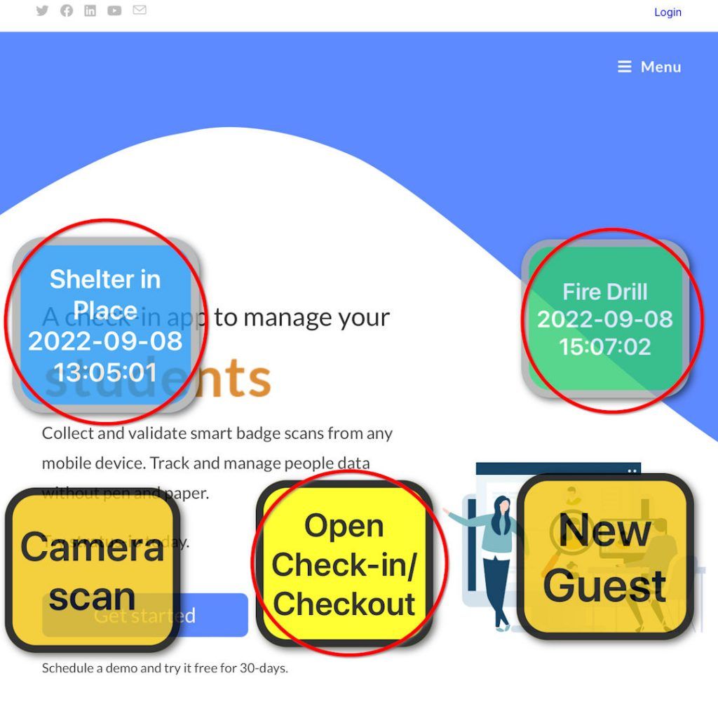Speed up RFID-NFC-Barcode event check-in with floating buttons feature image