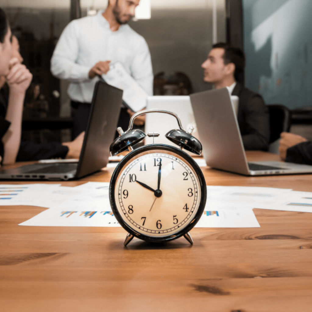 Meeting being timed