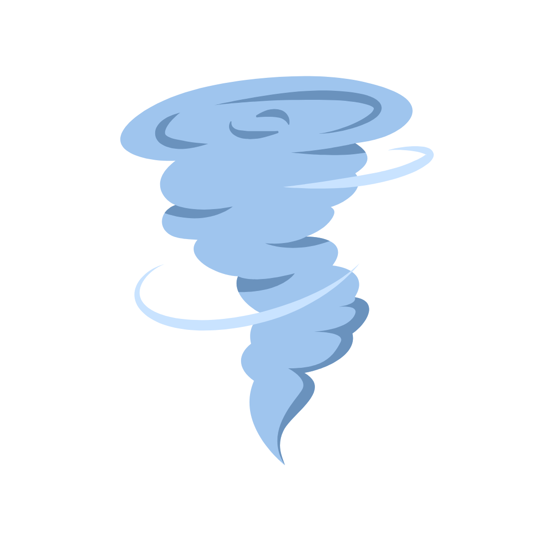 tornado icon used to describe how software solution can manage student safety during natural disasters