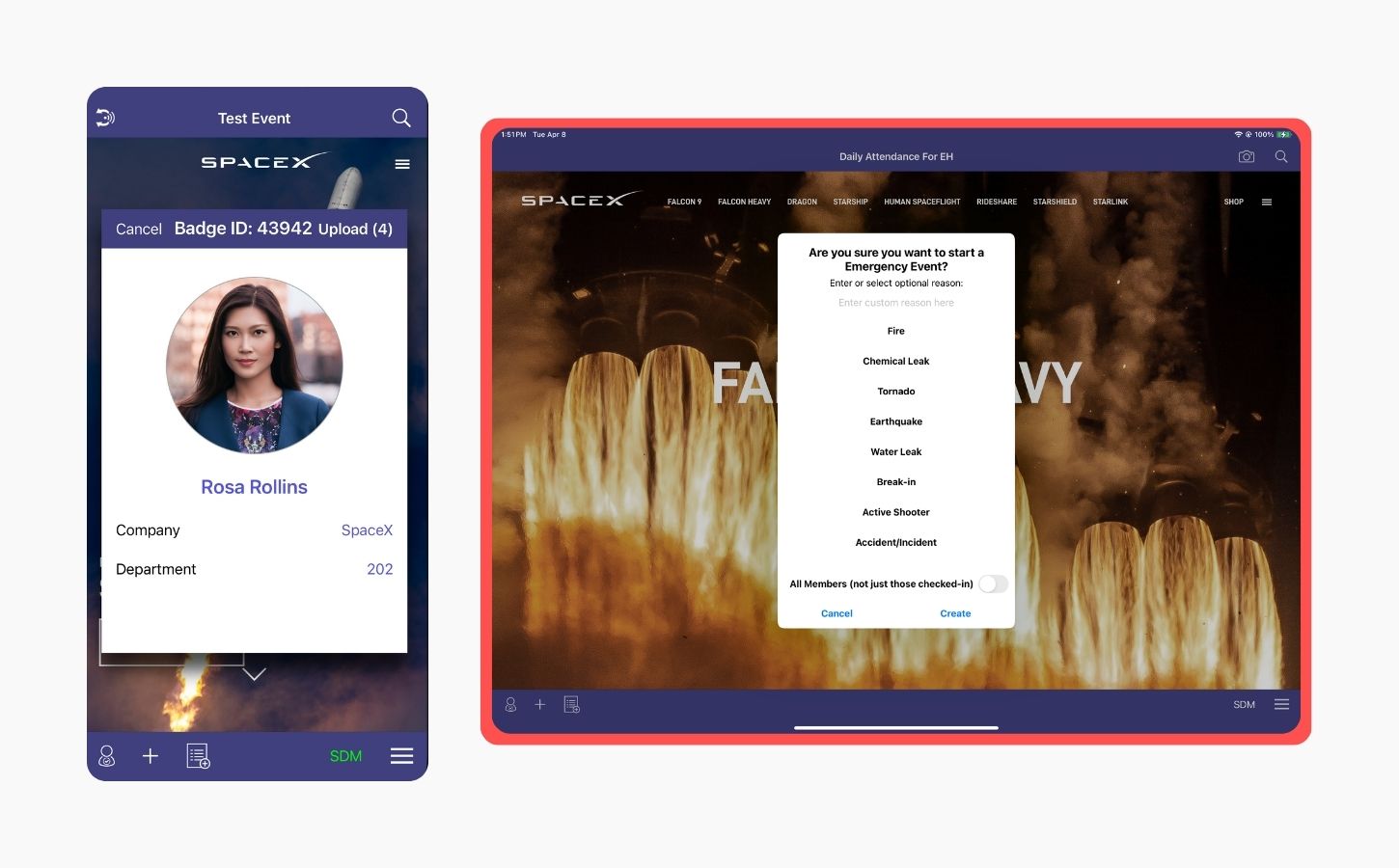 Customized Stratus-io Emergency Management Software for SpaceX