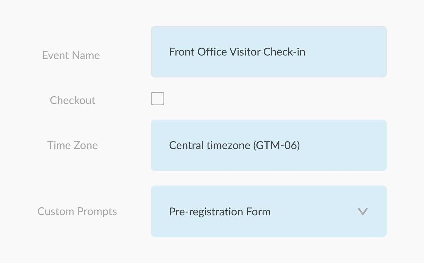 Stratus-io Visitor Management System Event Creation