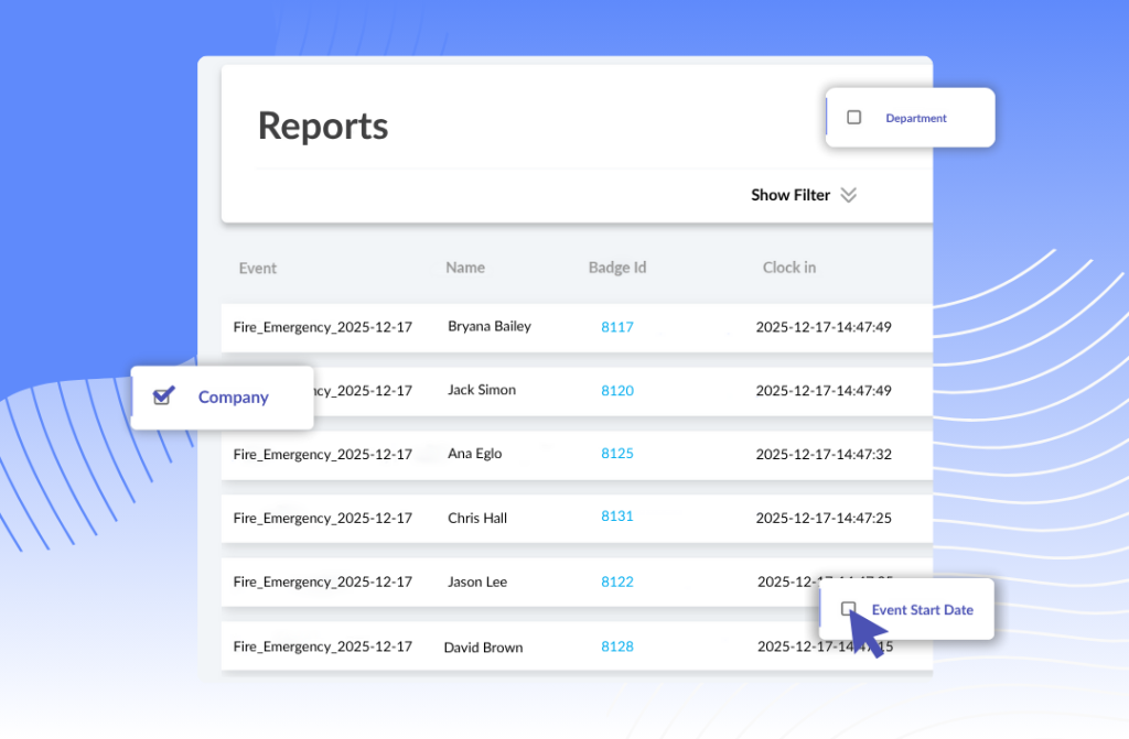 Create reports with Stratus-io Visitor Management System | Time and Attendance Software