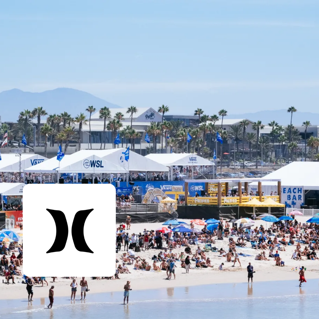 Hurley surf event featuring RFID-powered check-in stations for fan engagement case study